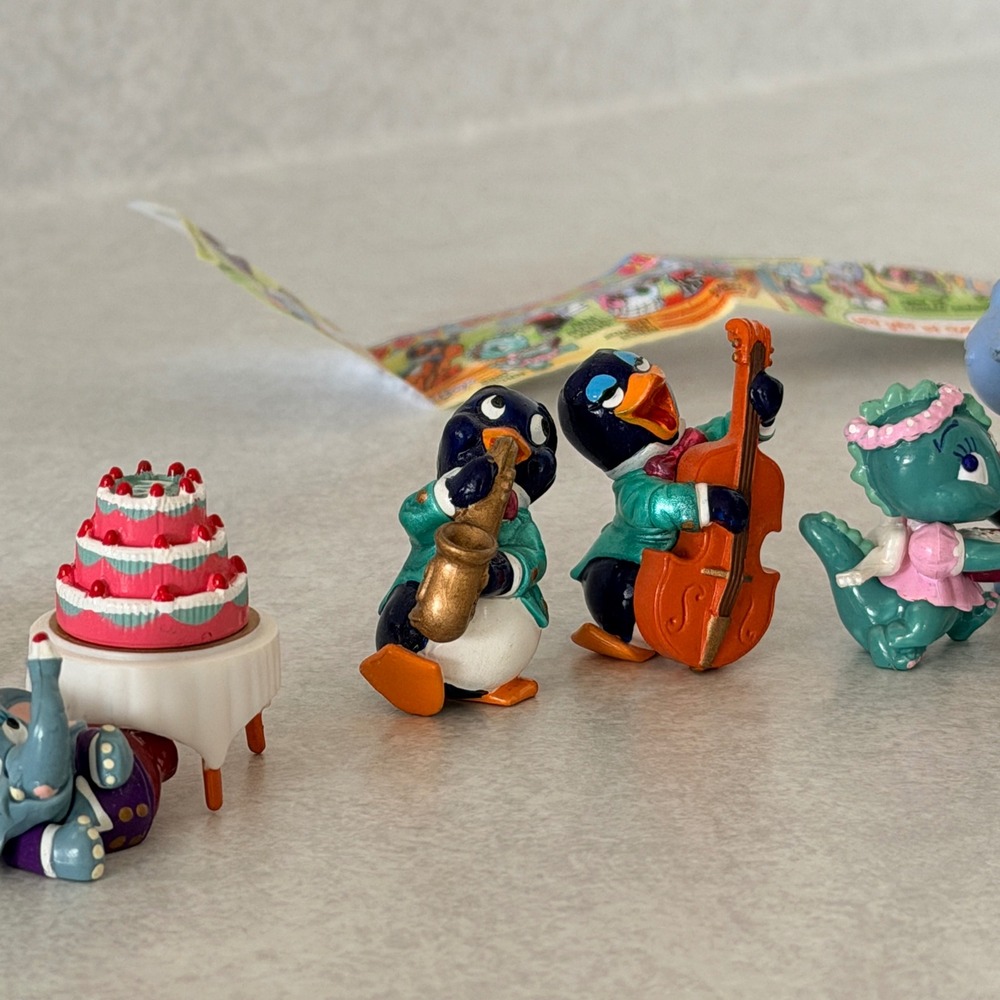 Vintage Kinder Surprise Ferrero Die Happy Hippo Hochzeit Full Set 1999 Figures - Picture 7 of 10